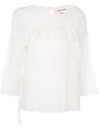 Self-portrait Off-shoulder Blouse - Red