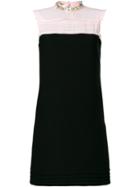 Miu Miu Ruffled Bib Dress - Black