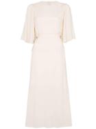 See By Chloé Lace Panel Midi Dress - Neutrals