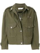 Coach Embroidered Military Jacket - Green
