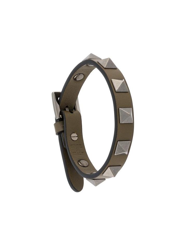 Valentino Valentino Garavani Rockstud Bracelet, Men's, Green