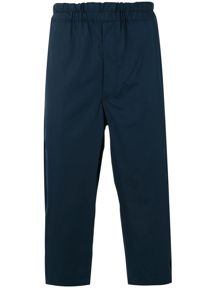Comme Des Garçons Shirt - Cropped Trousers - Men - Cotton - M, Blue, Cotton