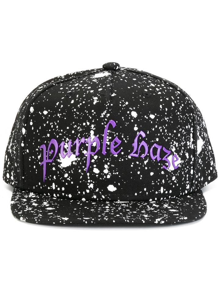 Palm Angels Purple Haze Baseball Cap, Adult Unisex, Black, Cotton/polyester