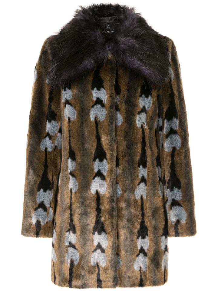 Unreal Fur Faux Fur Reflections Coat - Multicolour