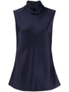 Maison Rabih Kayrouz Sleeveless Turtleneck Top - Blue