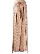 Chloé Wrap-effect Trousers - Neutrals