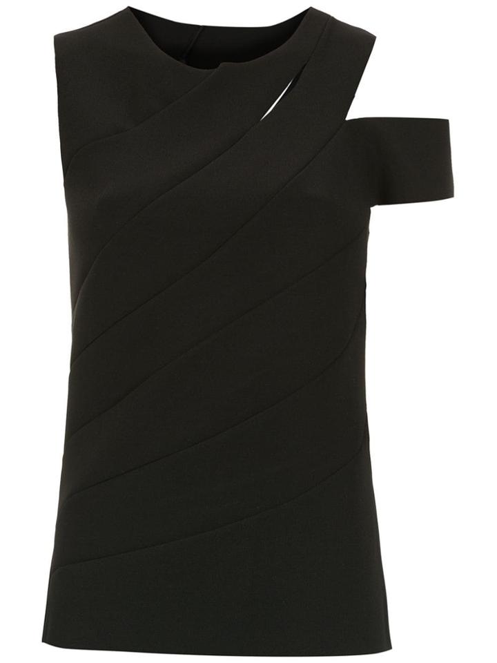 Uma Raquel Davidowicz Maca Top With Cut Details - Black