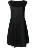 Pleats Please By Issey Miyake Flared Pleated Dress - Black