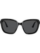 Prada Eyewear Heritage Squared Frame Sunglasses - Black