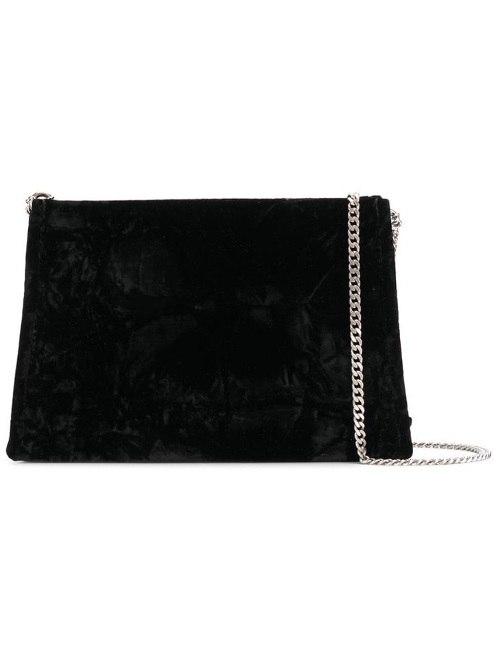 Maison Margiela Crushed Velvet Clutch - Black