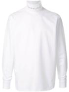 Kolor Mock Neck Slogan Top - White