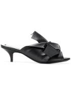 Nº21 Folded Detail Sandals - Black