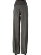 Rick Owens Palazzo Pans, Women's, Size: 42, Grey, Viscose/spandex/elastane/cotton/polyamide