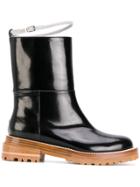 Marni Harness Strap Calf Boots - Black