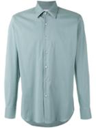 Prada - Plain Shirt - Men - Cotton/polyamide/spandex/elastane - 40, Blue, Cotton/polyamide/spandex/elastane