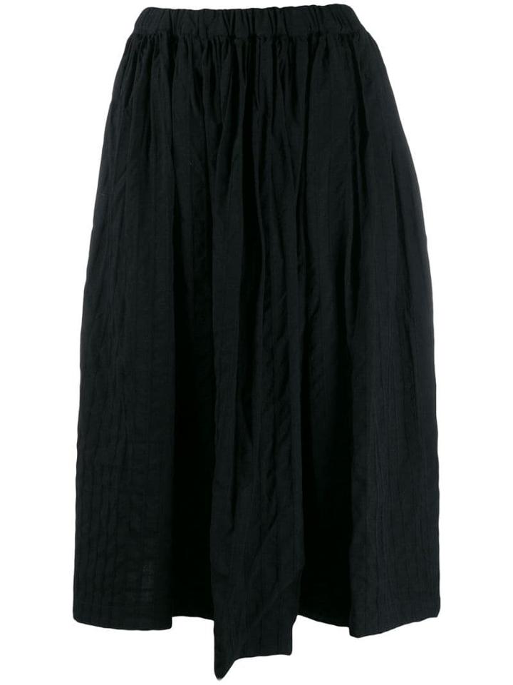 Comme Des Garçons Comme Des Garçons Asymmetric Pleated Skirt - Blue