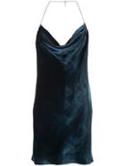 Cinq A Sept Anika Cowl Neck Dress - Blue