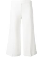P.a.r.o.s.h. Wide Leg Culottes, Women's, Size: Large, White, Polyamide/spandex/elastane/wool