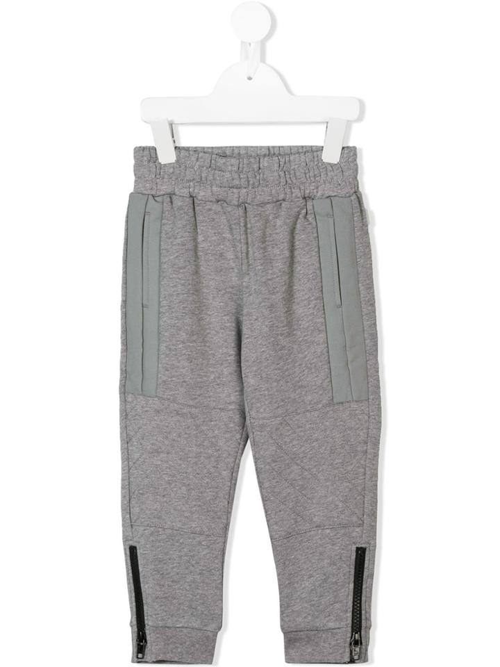 Stella Mccartney Kids Tonal Stripe Track Pants - Grey