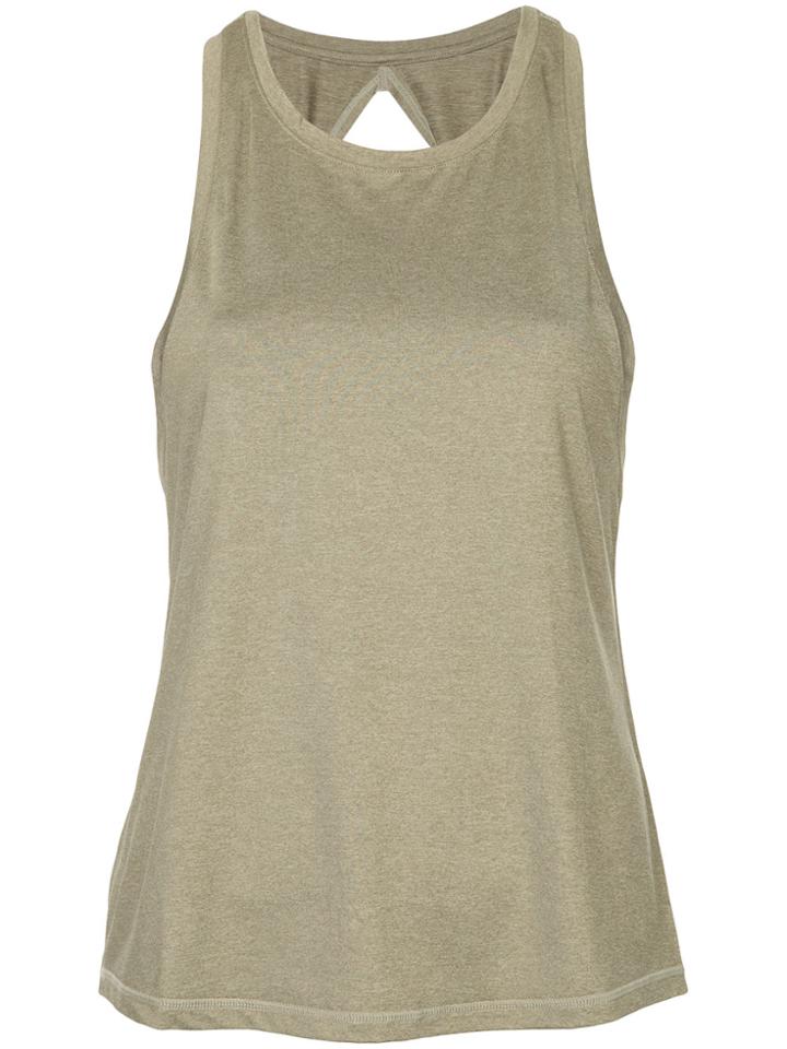 Nimble Activewear Twist Back Tank Top - Green
