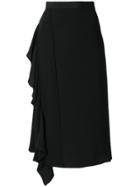 No21 Flared Midi Skirt - Black
