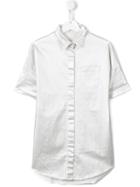 Andorine Raw Edge Long Shirt, Girl's, Size: 10 Yrs, Grey