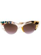 Fendi - 'jungle' Sunglasses - Women - Acetate/metal (grey) (other) - One Size, Acetate/metal (other)