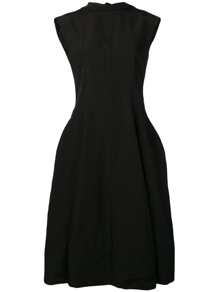 Jil Sander Puff Skirt Dress - Black