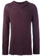 Société Anonyme V-neck Jumper - Pink & Purple