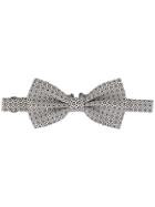 Dolce & Gabbana Printed Jacquard Bow Tie - White