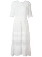 Masscob - Long Embroidered Dress - Women - Cotton - S, White, Cotton