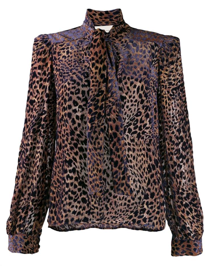 Giuseppe Di Morabito Animal Print Blouse - Brown