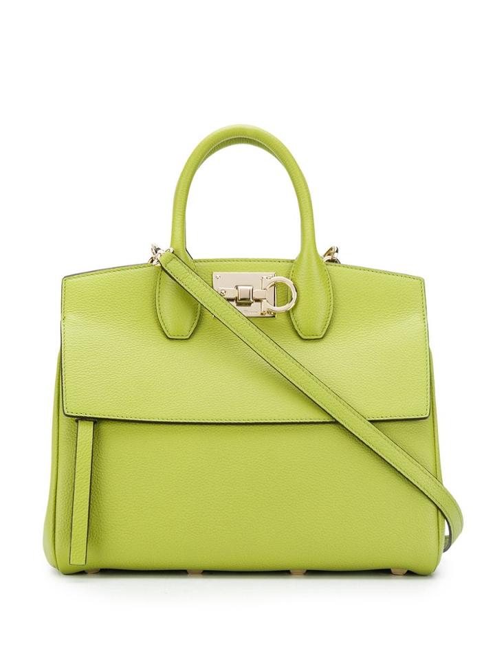 Salvatore Ferragamo Studio Tote - Green