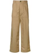 Junya Watanabe Man Wide-leg Cropped Trousers - Brown