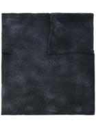 Avant Toi Distressed Knitted Scarf - Black