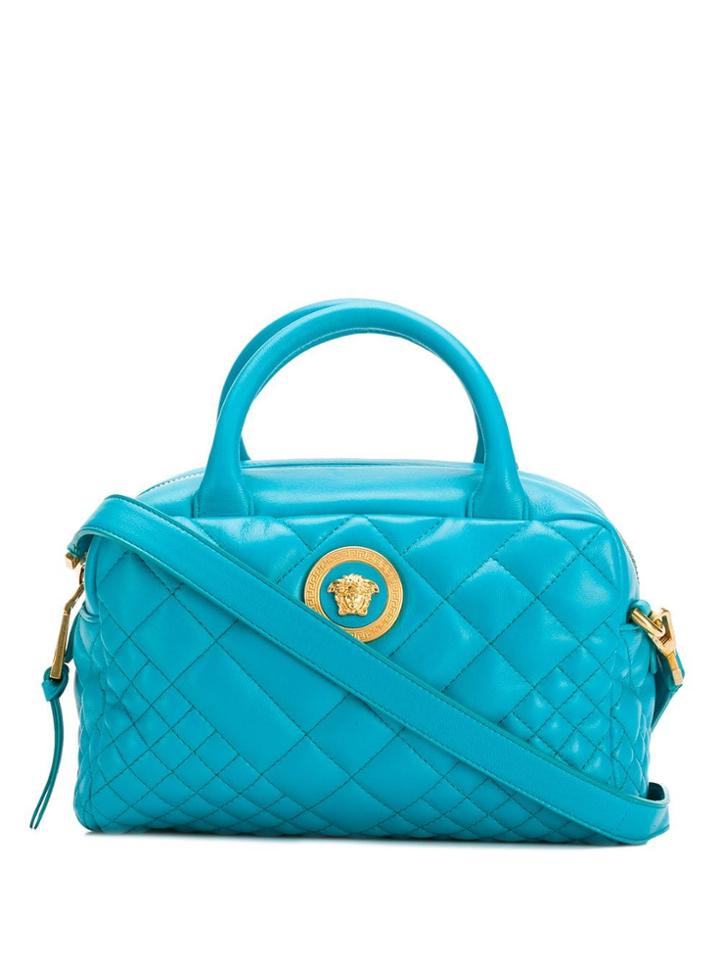 Versace Quilted Medusa Bag - Blue