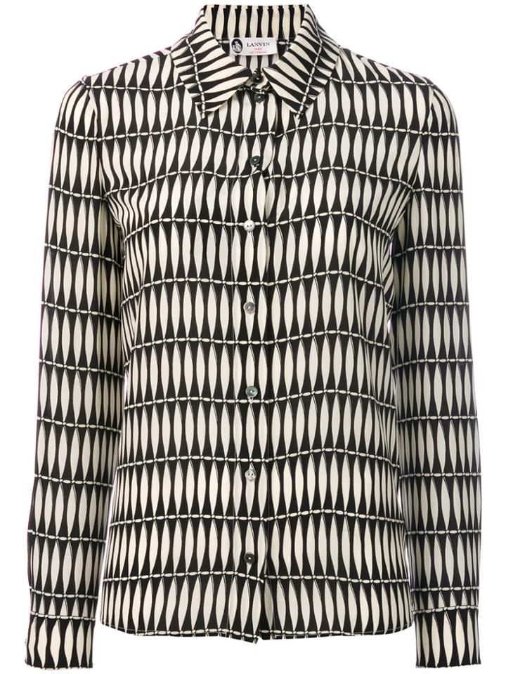 Lanvin Tile Pattern Shirt - Nude & Neutrals