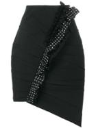 Saint Laurent Asymmetrical Mini Skirt - Black