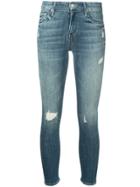 Mother The Looker Cropped Jeans - Blue