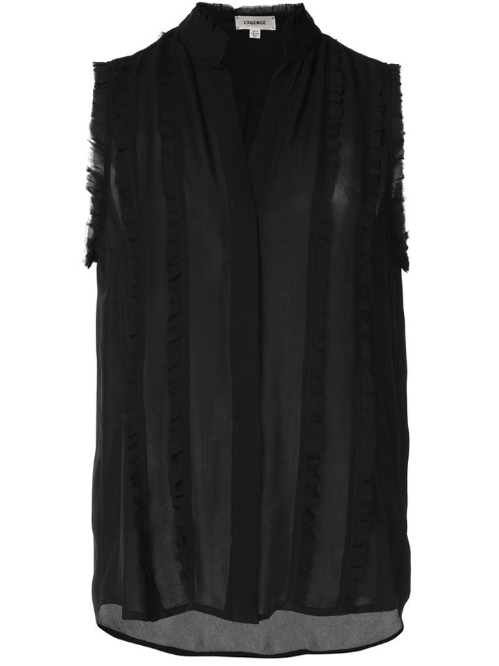 Rag & Bone Embroidered Sleeve-less Top - Black