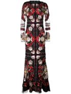 Alexander Mcqueen Embroidered Evening Dress