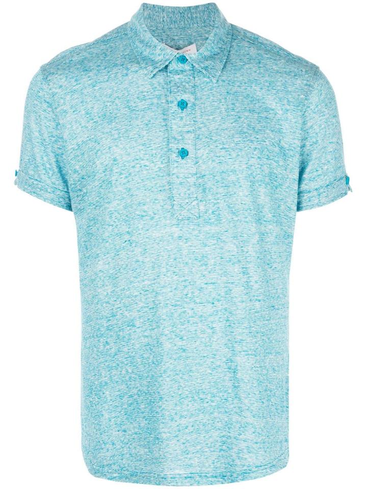 Orlebar Brown Melange Polo Shirt - Blue