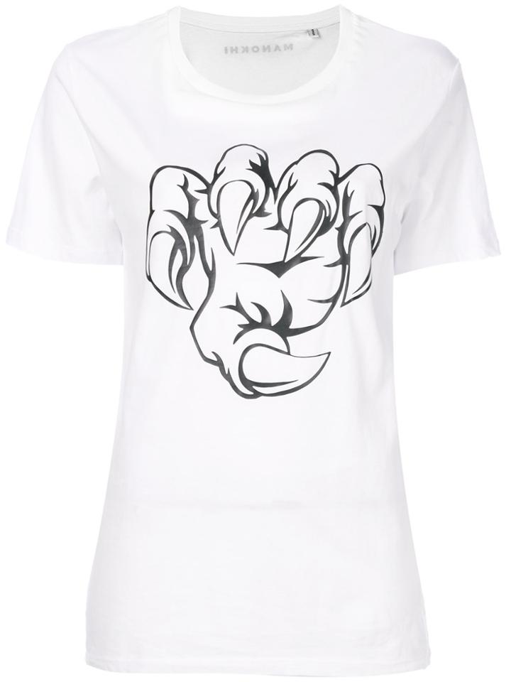 Manokhi Claw Print T-shirt - White