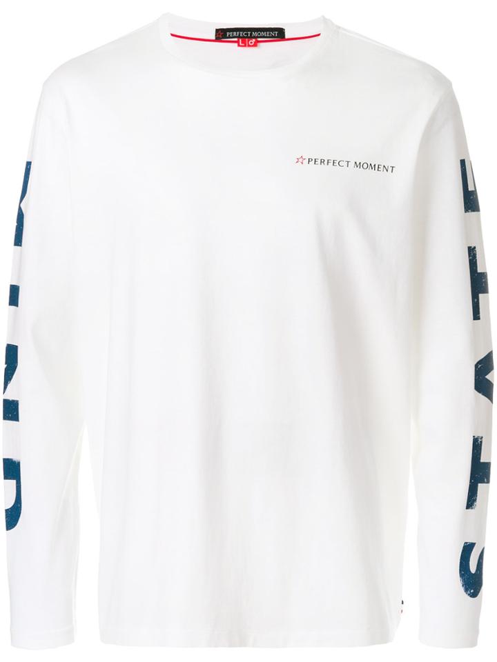 Perfect Moment Logo Print Sweatshirt - White