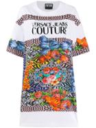 Versace Jeans Couture Graphic T-shirt Dress - White