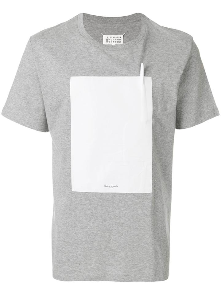 Maison Margiela Square Patch T-shirt - Grey
