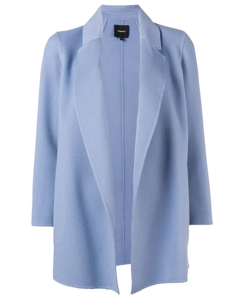 Theory Oversized Fit Coat - Blue