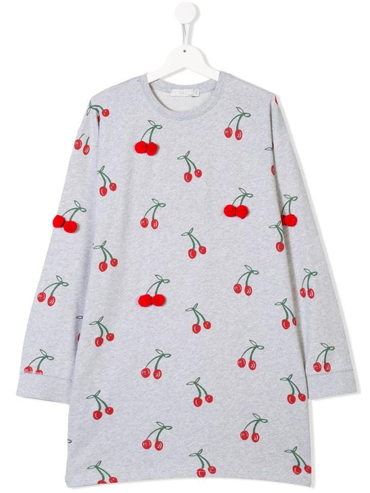 Stella Mccartney Kids Teen Cherry Dress - Grey