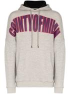 Marcelo Burlon County Of Milan Logo-printed Hoodie - Grey