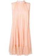 Alberta Ferretti Draped Mini Dress - Pink